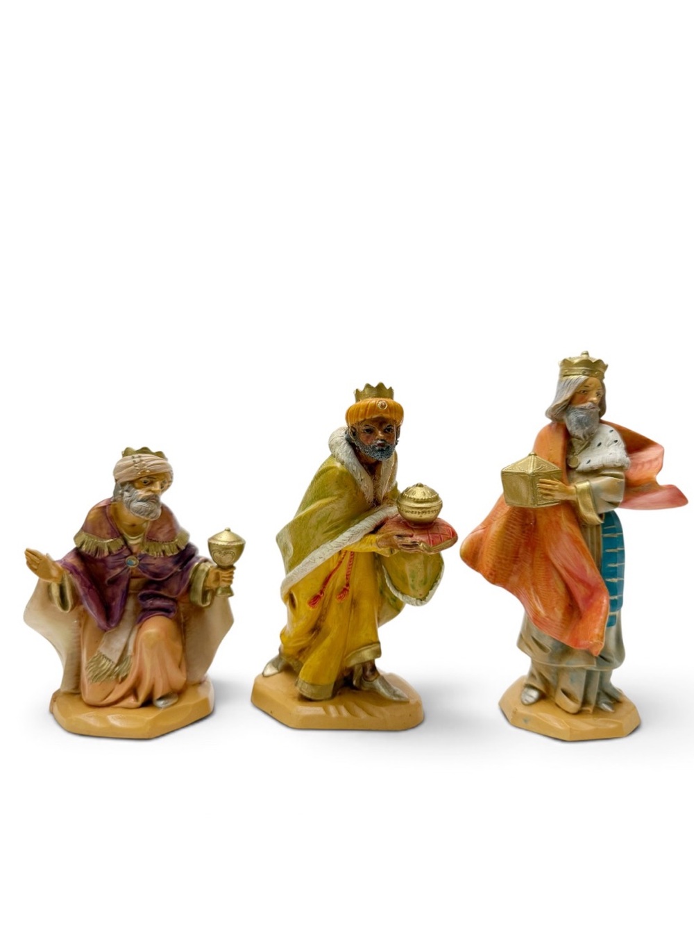 Vintage 1992 Fontanini Wise Men Set of 3 Nativity Figures Italy